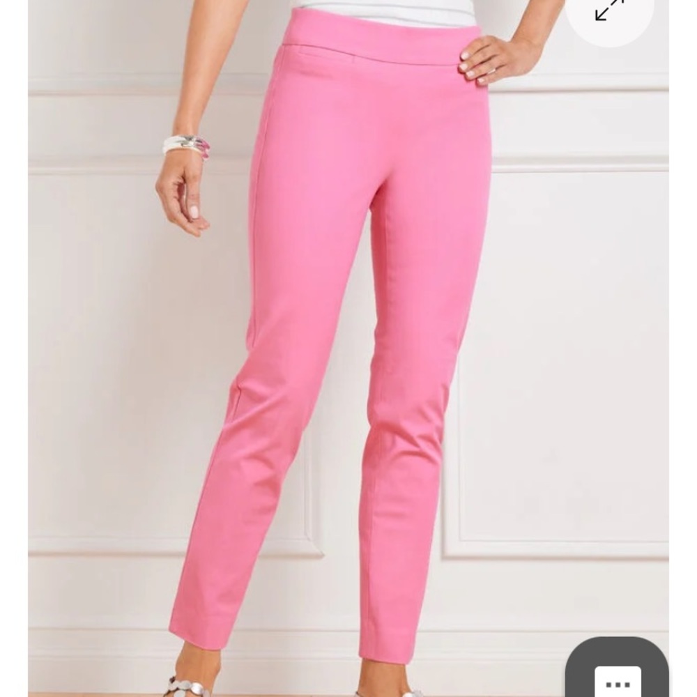 Talbot’s Chatham Slim Ankle Pants in Aurora Pink - Perfect for Spring!